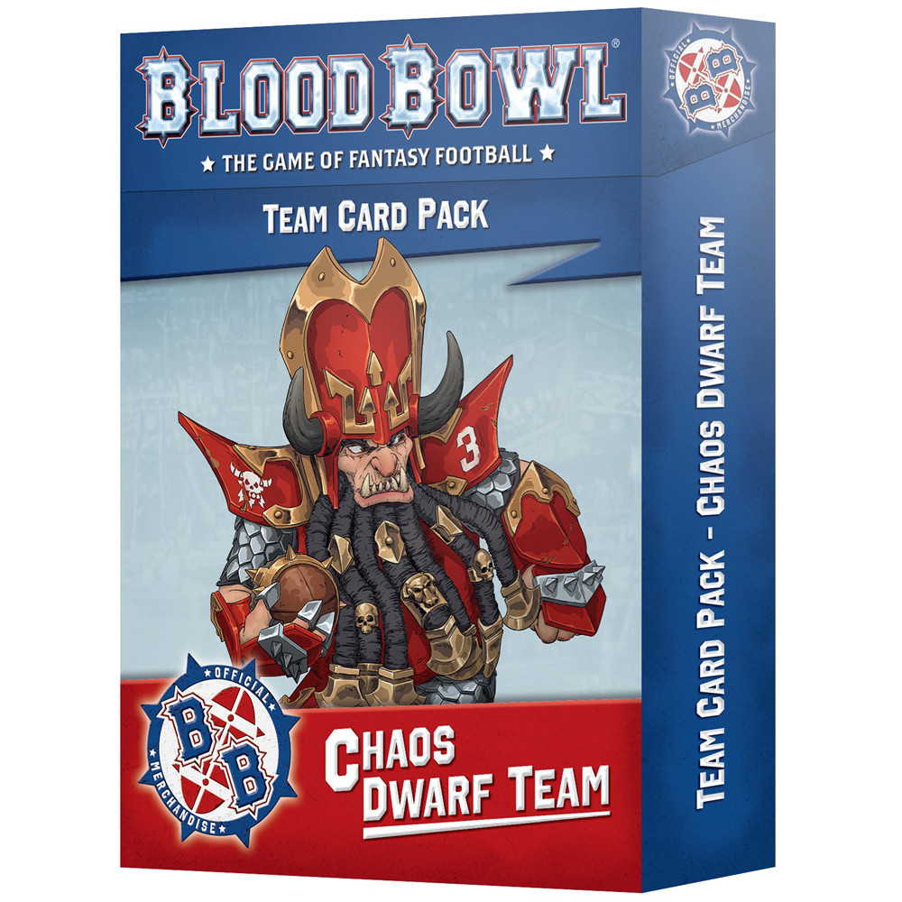 Blood Bowl: Chaos Dwarf Team - Card Pack