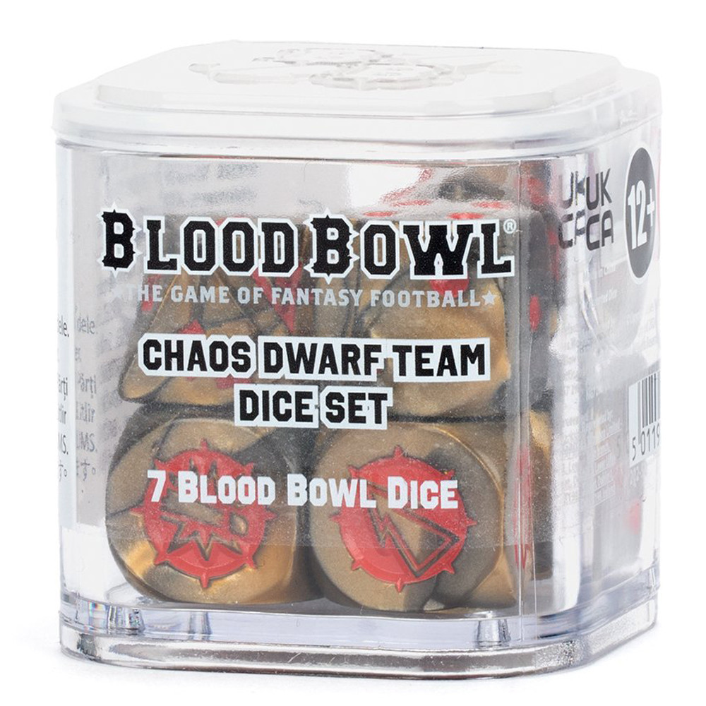 Blood Bowl: Chaos Dwarf Team - Dice (7)