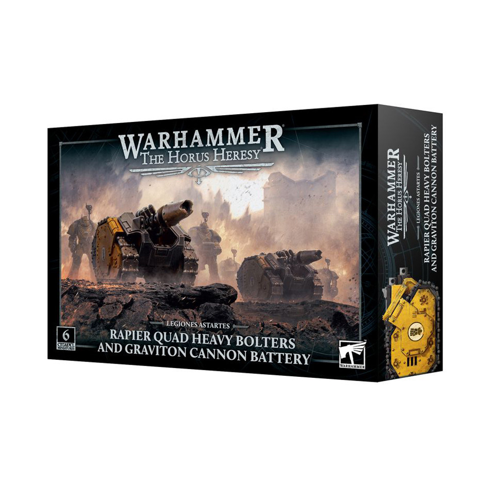 Warhammer Horus Heresy: Legiones Astartes - Rapier Quad Heavy Bolters and Graviton Cannon Battery (Preorder)