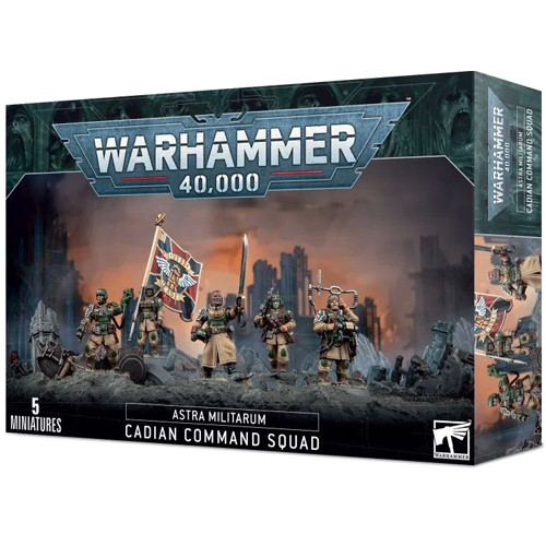 Warhammer - Astra Militarum Cadian Command Squad – Nature's Nook Children's  Toys & Books