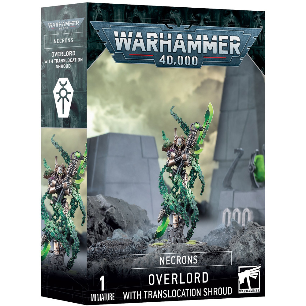 Warhammer 40K: Necrons - Overlord with Translocation Shroud