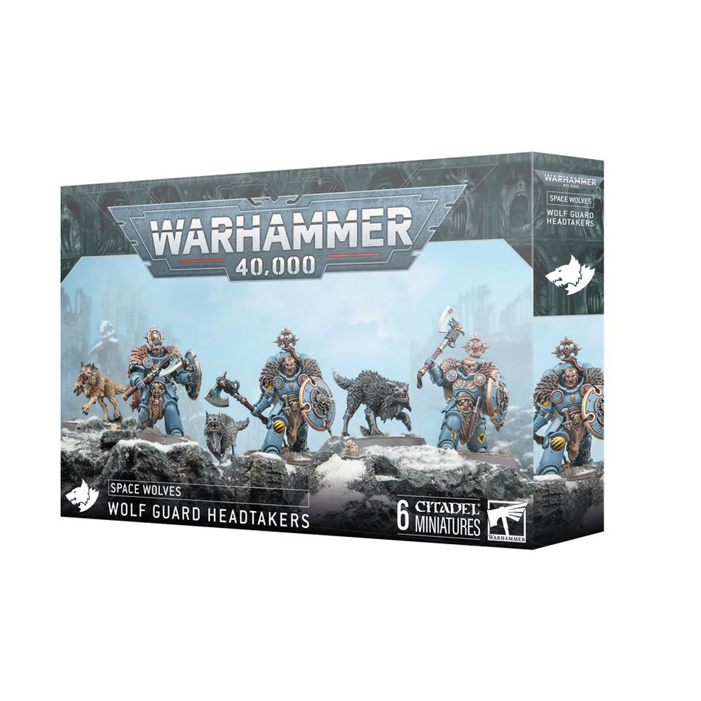 Warhammer 40k: Space Wolves - Wolf Guard Headtakers (Preorder)