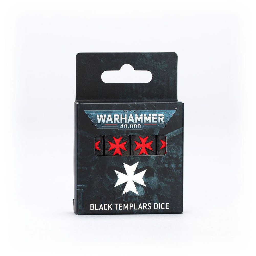 Warhammer 40k: Dice Set - Black Templars (16) (Preorder)
