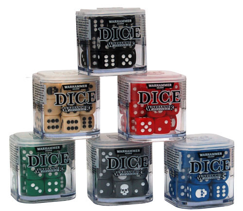 Warhammer: 12mm Dice Cube (Various Colors)