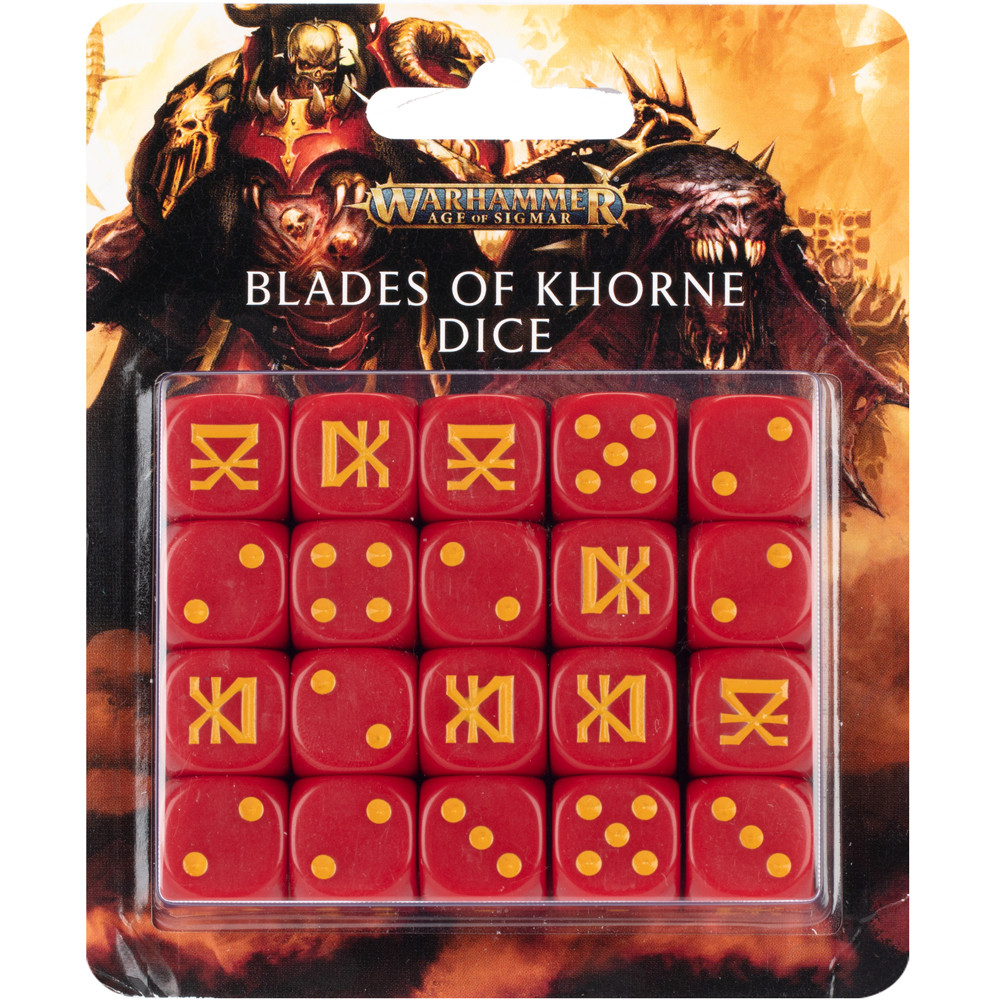 Warhammer Age of Sigmar: Blades of Khorne Dice (20)