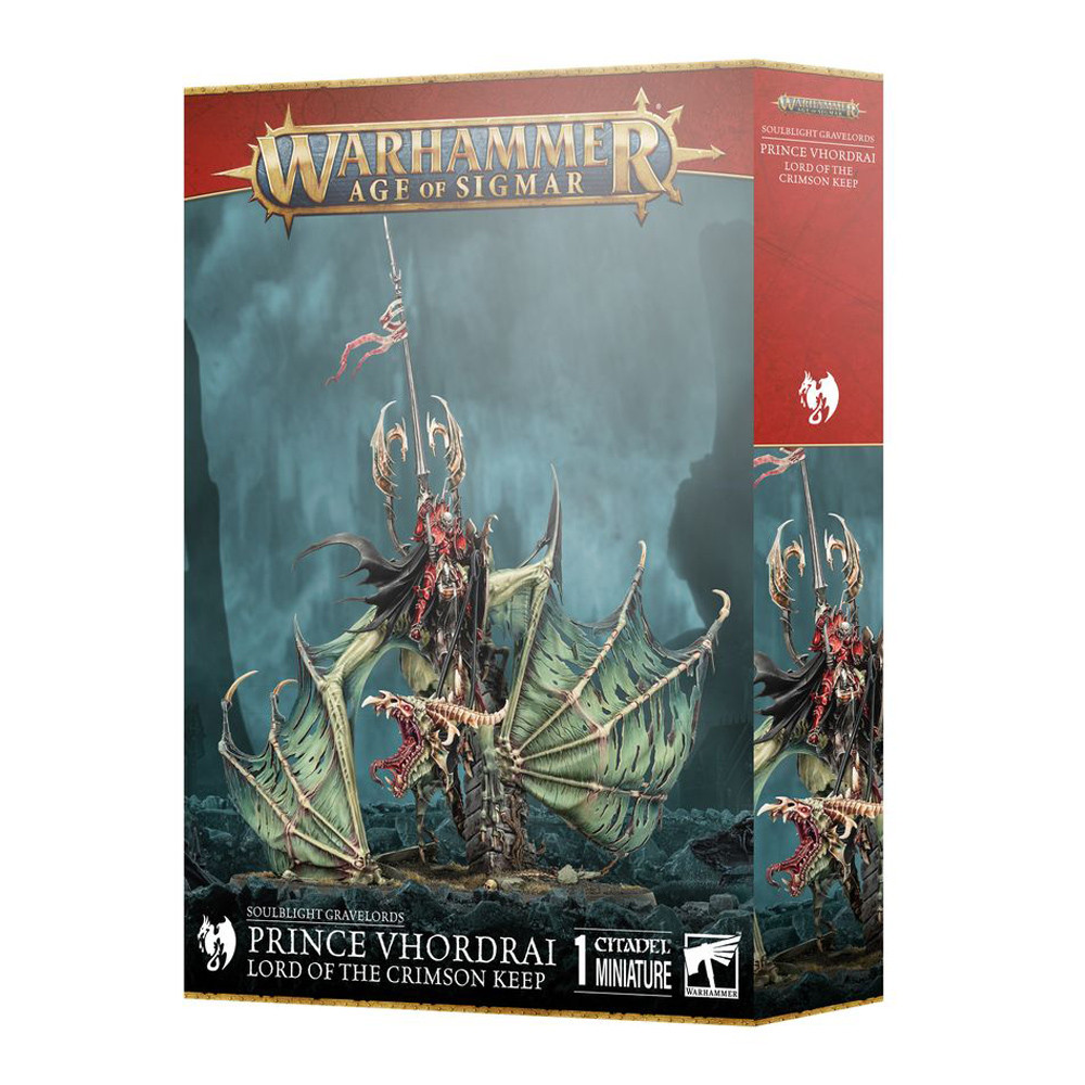 Warhammer Age of Sigmar: Soulblight Gravelords - Prince Vhordrai, Lord of the Crimson Keep (Preorder)