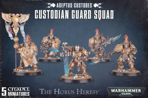 Warhammer 40K Adeptus Custodes Custodian Guard Squad 01-07