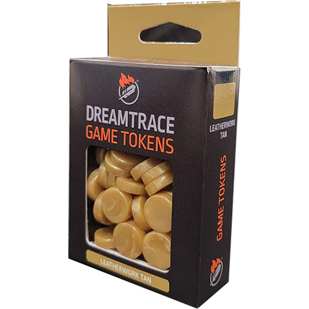 Dreamtrace Game Tokens: Leatherwork Tan