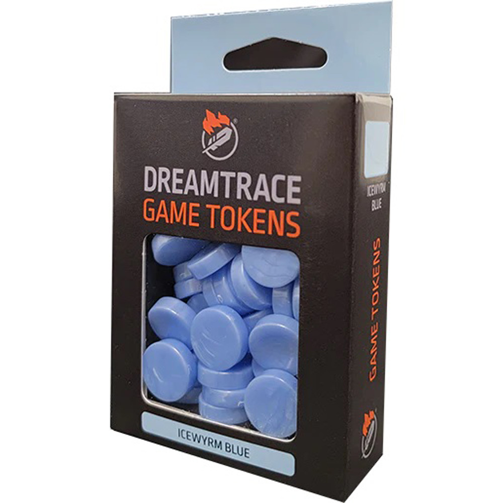 Dreamtrace Game Tokens: Icewyrm Blue