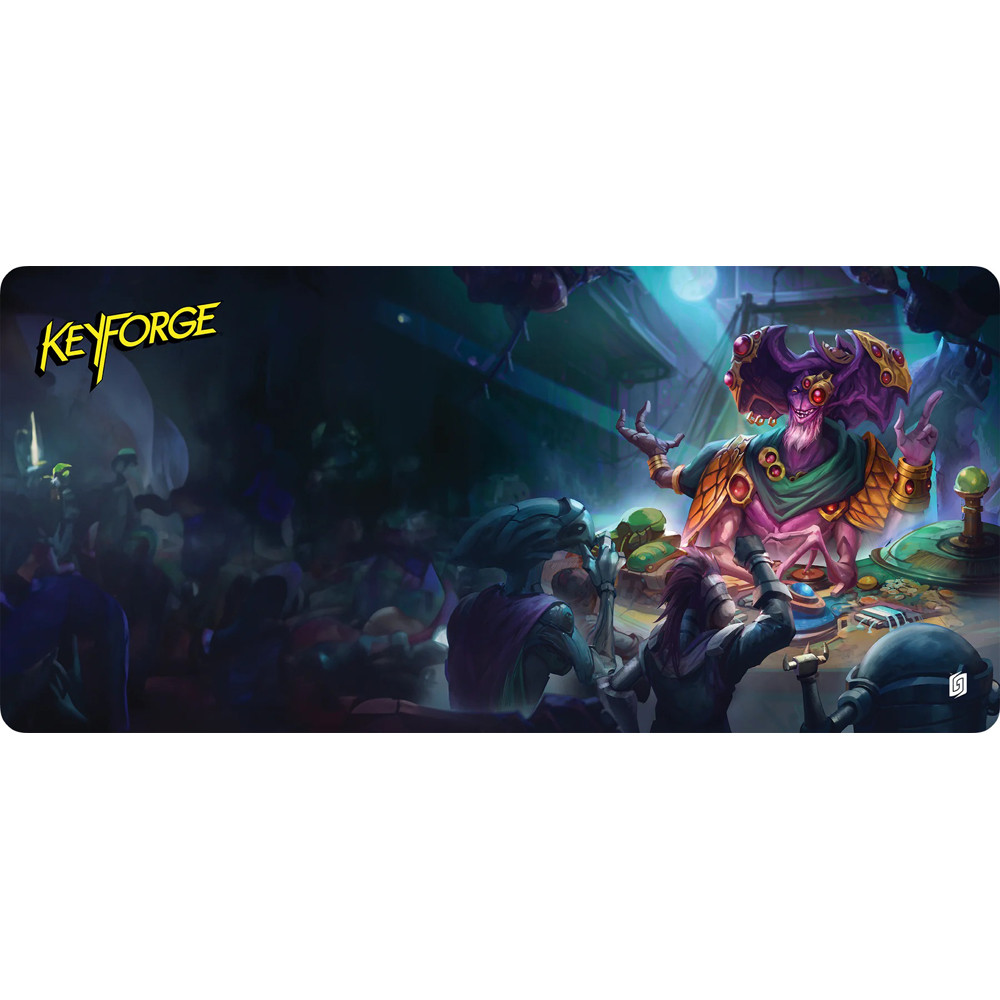 KeyForge Extra-Wide Playmat: Ekwidon - Blue Light Special