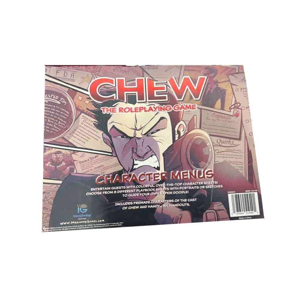 Chew RPG: Character Menus