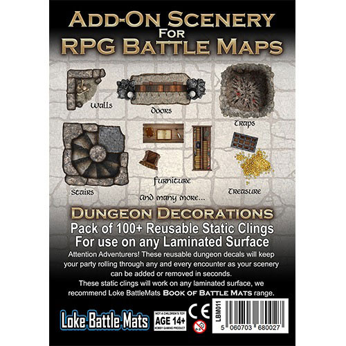 Add-on Scenery for Battle Maps: Dungeon Decorations