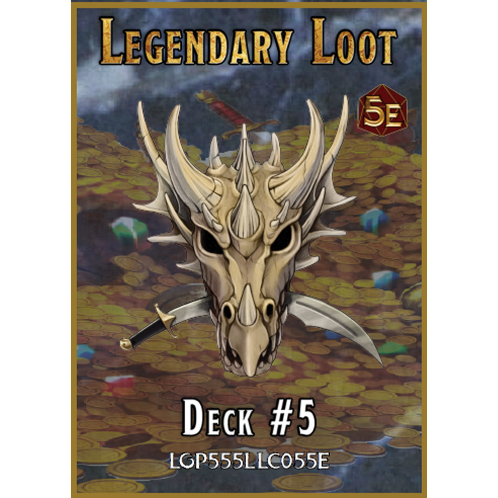 Legendary Loot Cards: Deck #5 (D&D 5E Compatible)