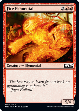 Magic The Gathering Fire Elemental Core Set 2020 Magic The