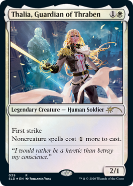 Magic The Gathering Thalia Guardian Of Thraben Secret Lair Magic The Gathering Miniature Market