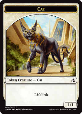 Magic The Gathering Cat Token Amonkhet Magic The Gathering