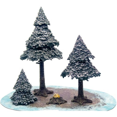 Monster Painted Scenery: Snowy Pine Forest