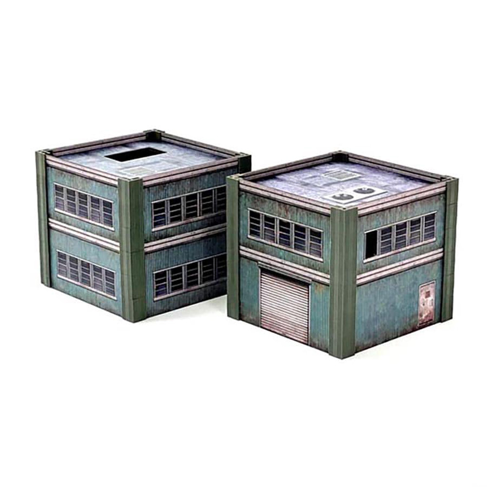 Monster Scenery: Metropolis - Two Small Steel Buildings