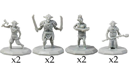 Monster Adventure Minis: Unpainted - Goblins (8)