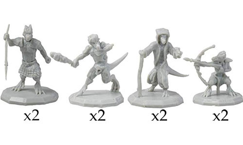 Monster Adventure Minis: Unpainted - Kobolds (8)