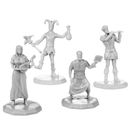Monster Townsfolk Minis: Unpainted - Entertainer Collection (8)
