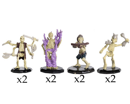 Monster Adventure Minis: Painted - Skeletons (8)