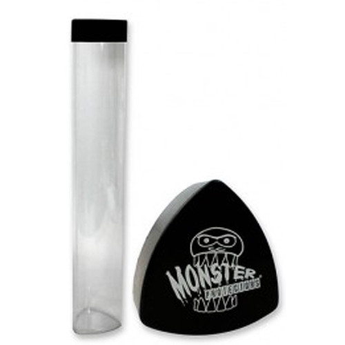 Monster Protectors Prism Playmat Tube: Clear w/ Black Cap