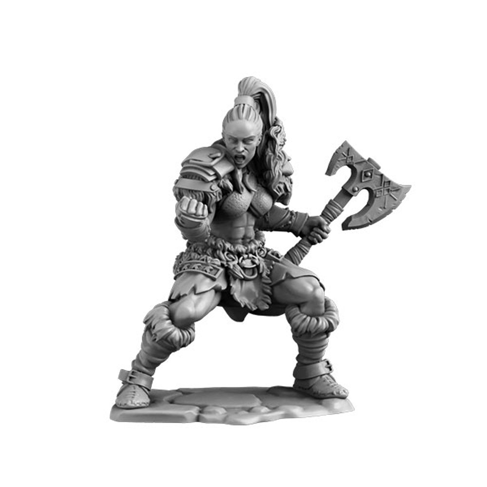 Next Level Miniatures: Human Barbarian (Female)