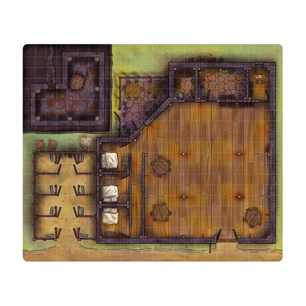 Next Level Miniatures: Game Mat - Outset Tavern