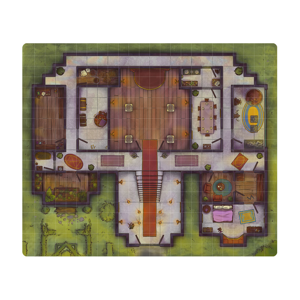 Next Level Miniatures: Game Mat - Treacherous Manor