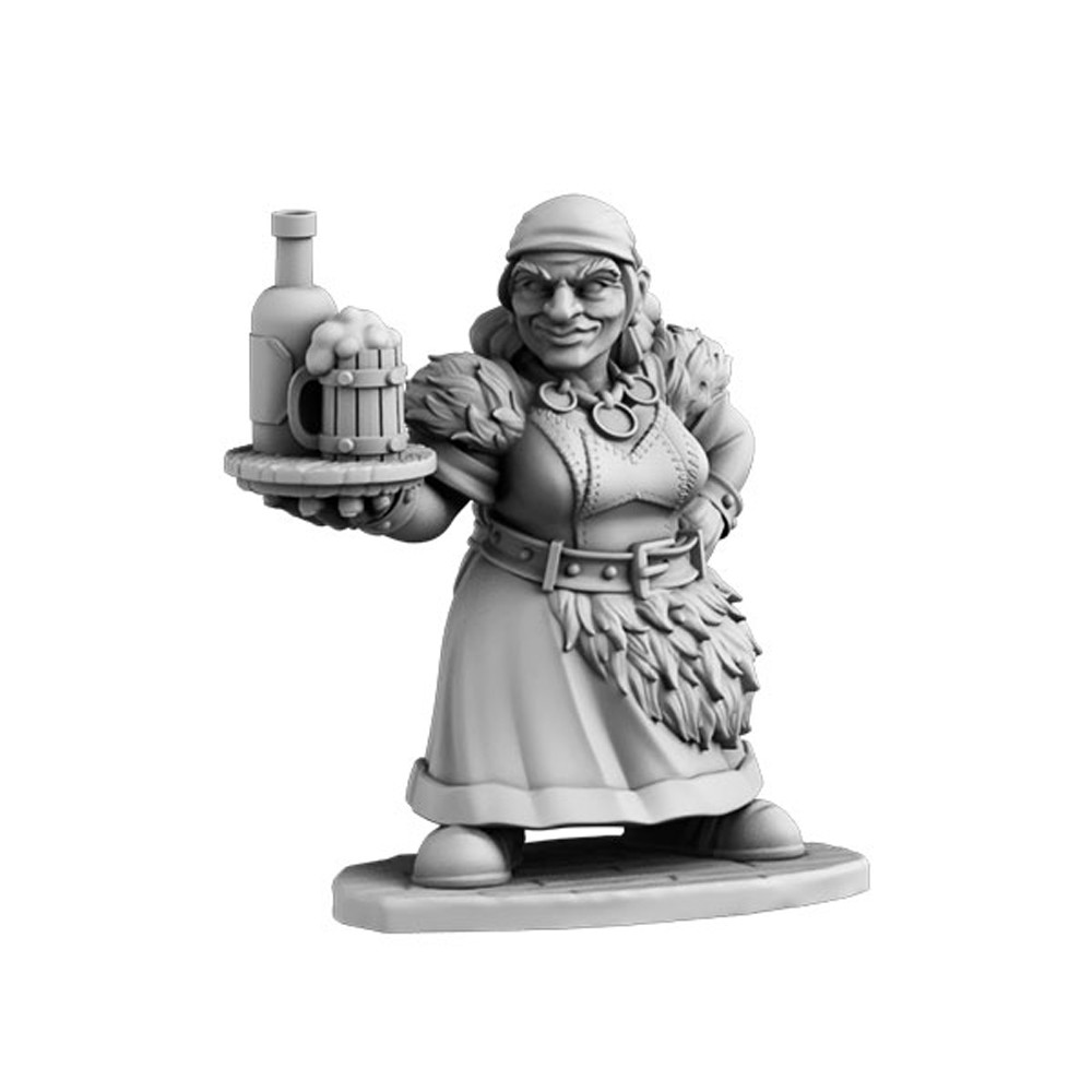 Next Level Miniatures: Dwarf Barmaid