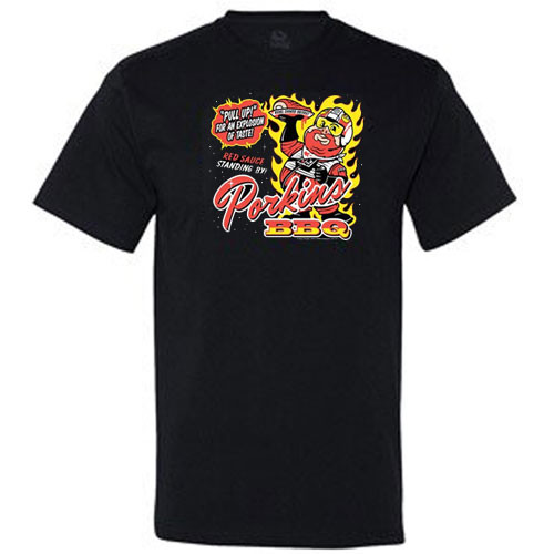 OffWorld Designs T-Shirt: Porkins BBQ (Large)