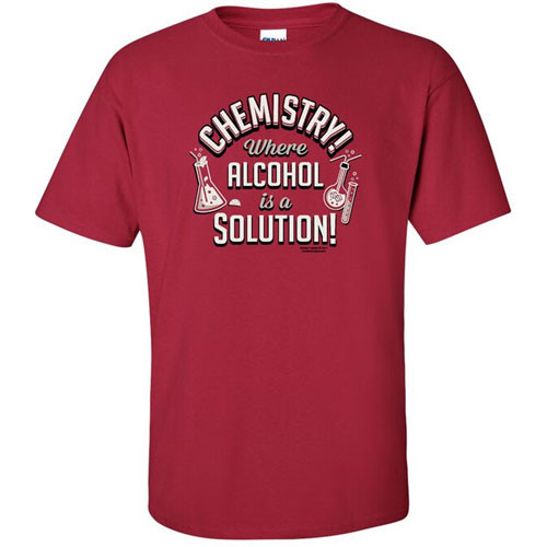 OffWorld Designs T-Shirt: Chemistry Alcohol (Small)