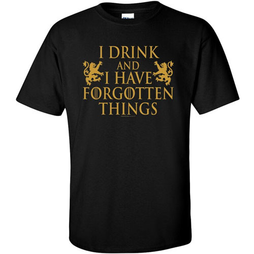OffWorld Designs T-Shirt: Drink & Forgotten Things (Small)