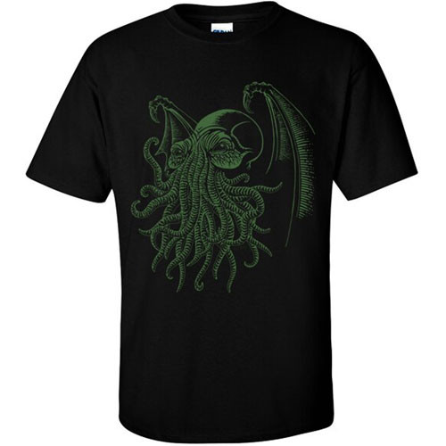 OffWorld Designs T-Shirt: Green Cthulhu (Medium)