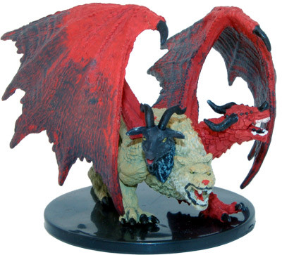 Dungeons & Dragons Attack Wing Chimera Miniature w/2 Promo Cards