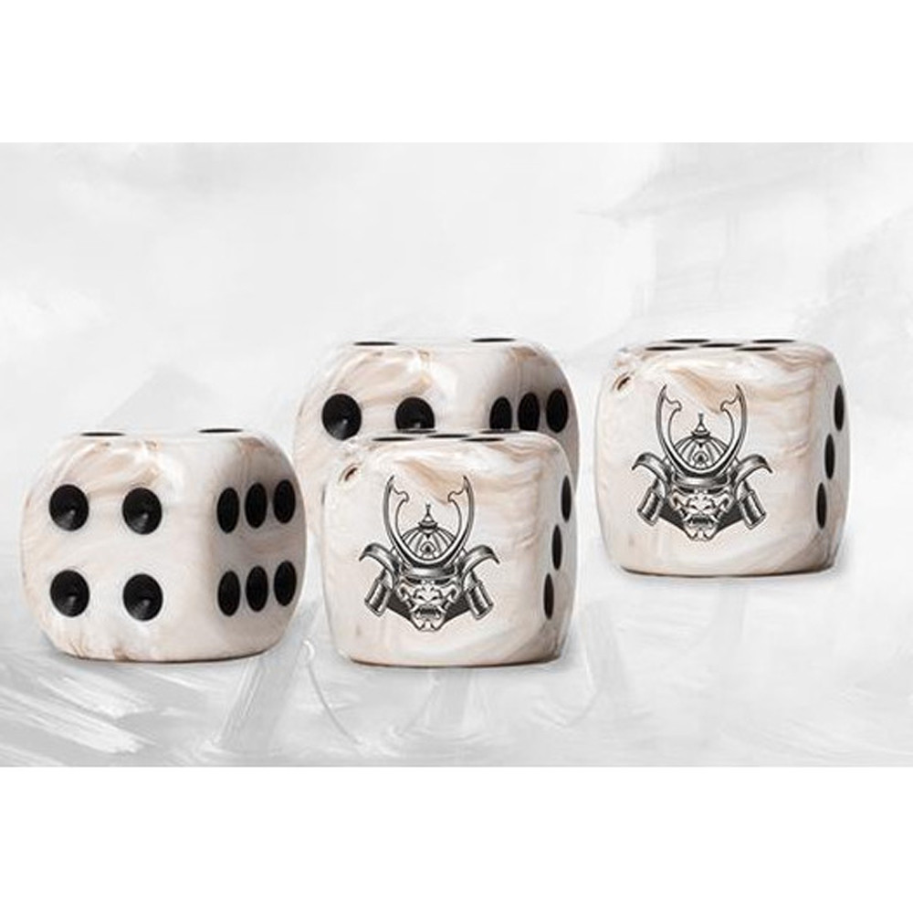 Conquest Marbled Dice: Yoroni Icon on Parchment (24) (Preorder)