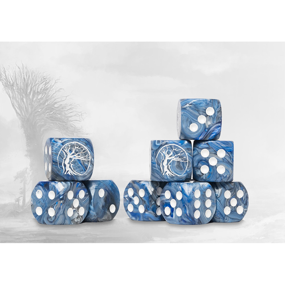 Conquest Marbled Dice: Nords Logo on Blue (24) (Preorder)
