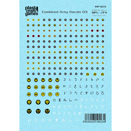 Plast Craft: Infinity Decals - Combined Army 03