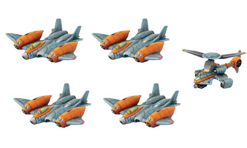 Monsterpocalypse: G.U.A.R.D. Unit - Strike Fighters & Rocket Chopper