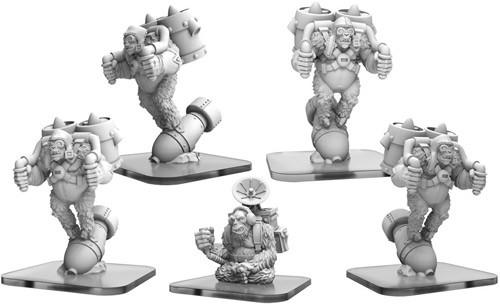 Monsterpocalypse: Empire of the Apes Unit - Bombers & Command