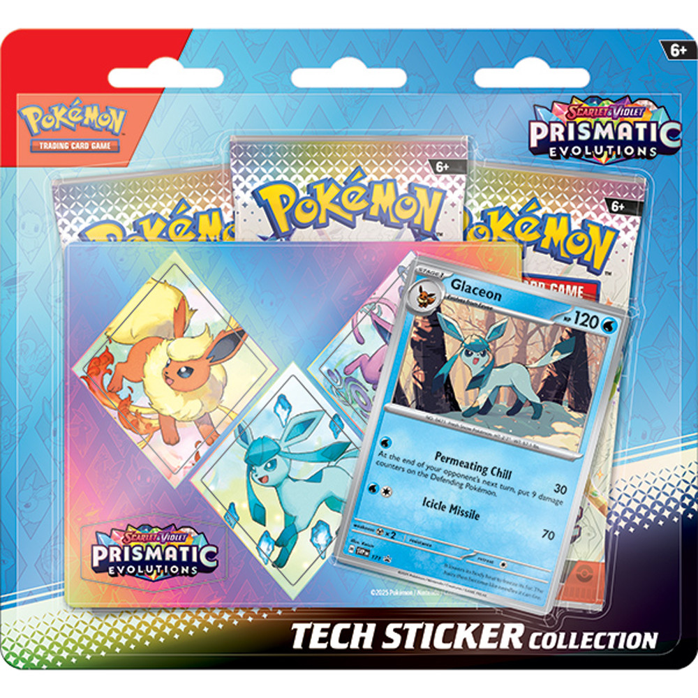 Pokemon: Scarlet & Violet: Prismatic Evolutions - Tech Sticker Collection - Glaceon (Preorder)