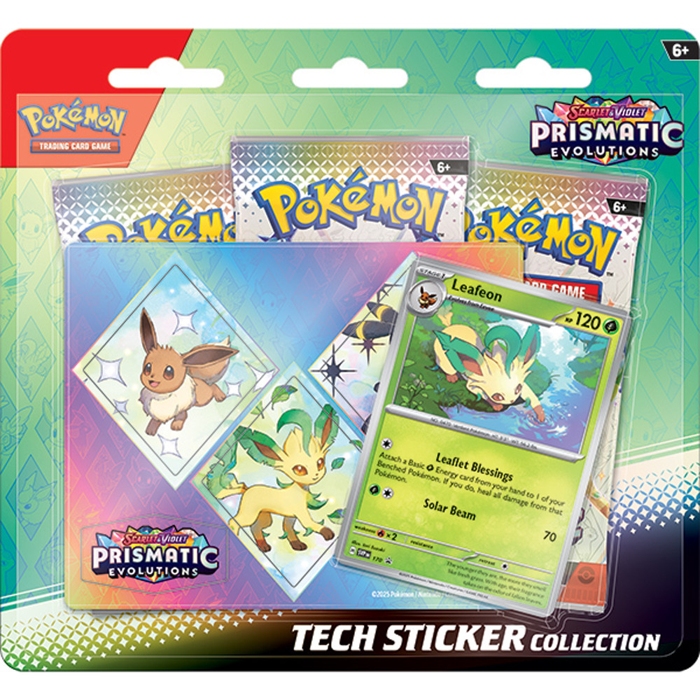 Pokemon: Scarlet & Violet: Prismatic Evolutions - Tech Sticker Collection - Leafeon (Preorder)