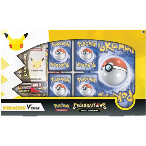 celebrations pikachu v union collection box