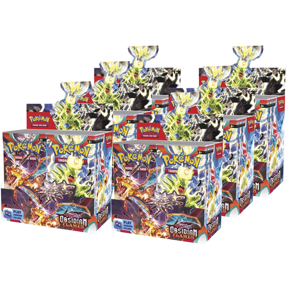 Pokemon Trading Card Game Pokemon Trading Card Game Scarlet & Violet  Obsidian Flames | Sealed Booster Box of 36 Packs