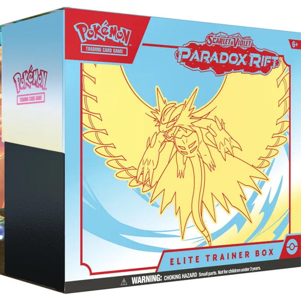 Pokemon TCG: Paradox Rift - Elite Trainer Box (Roaring Moon) | Card ...