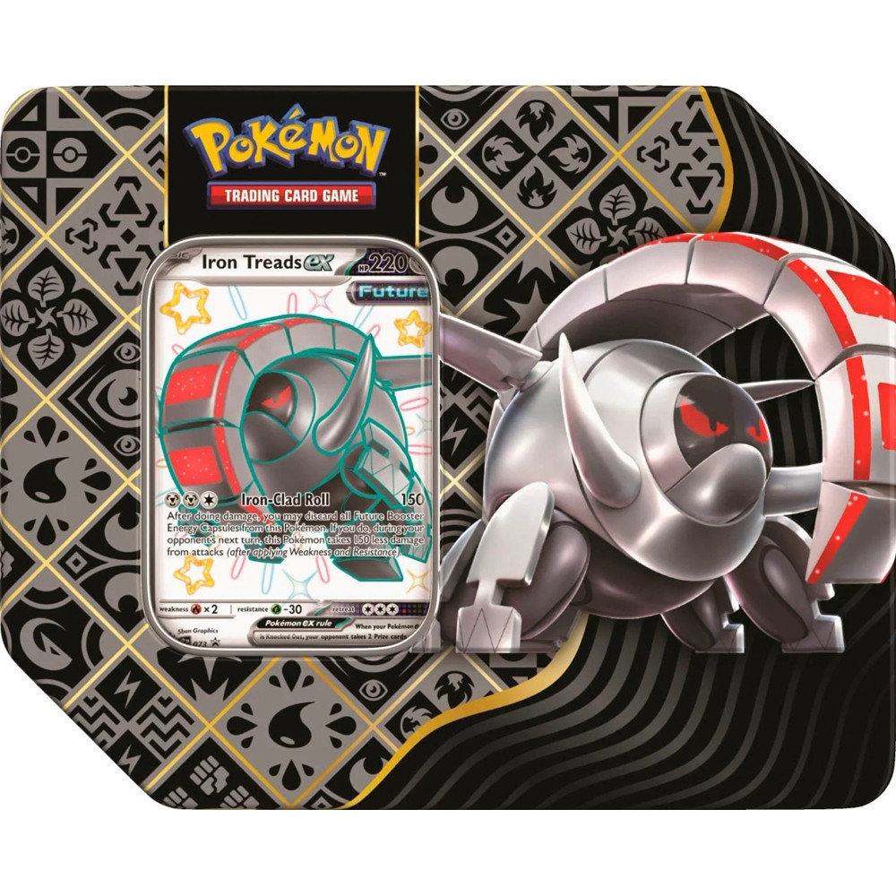 Pokemon TCG: Paldean Fates: Tin - Shiny Iron Treads ex