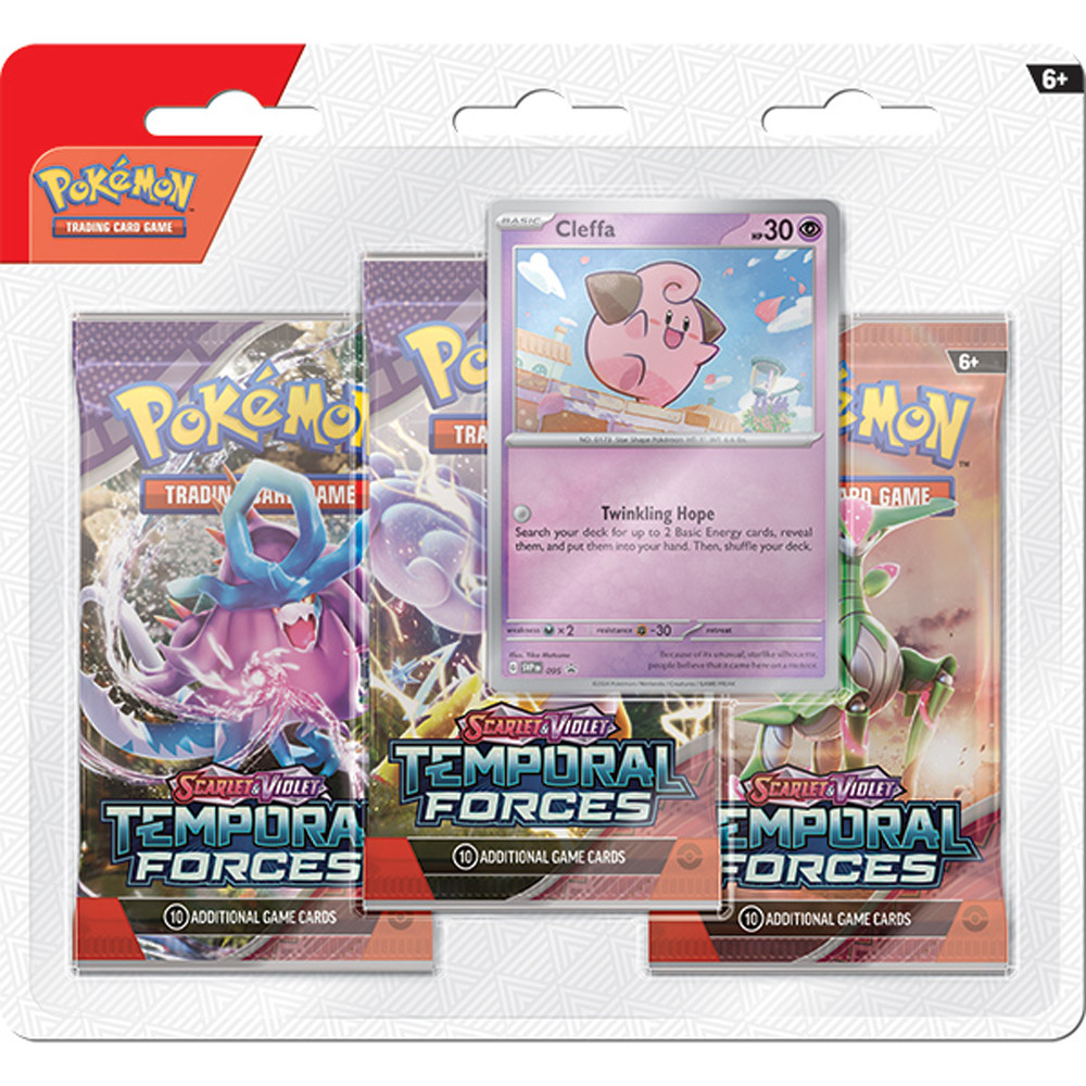 Pokemon TCG: Temporal Forces - 3-Booster Blister (Cleffa)