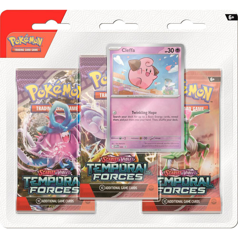 Pokemon TCG: Scarlet & Violet: Temporal Forces- 3-Booster - Cleffa