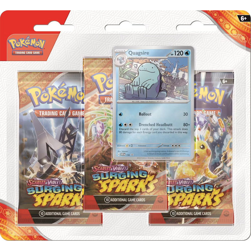 Pokemon TCG: Surging Sparks - 3-Booster Blister - Quagsire